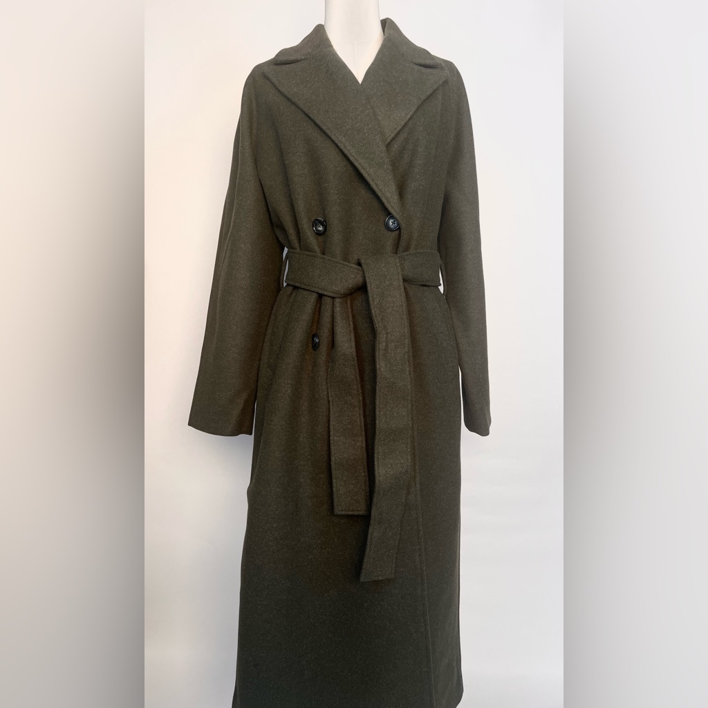 Loose Overcoat Olive Limited Edition Influencer Designed Clothing Collection